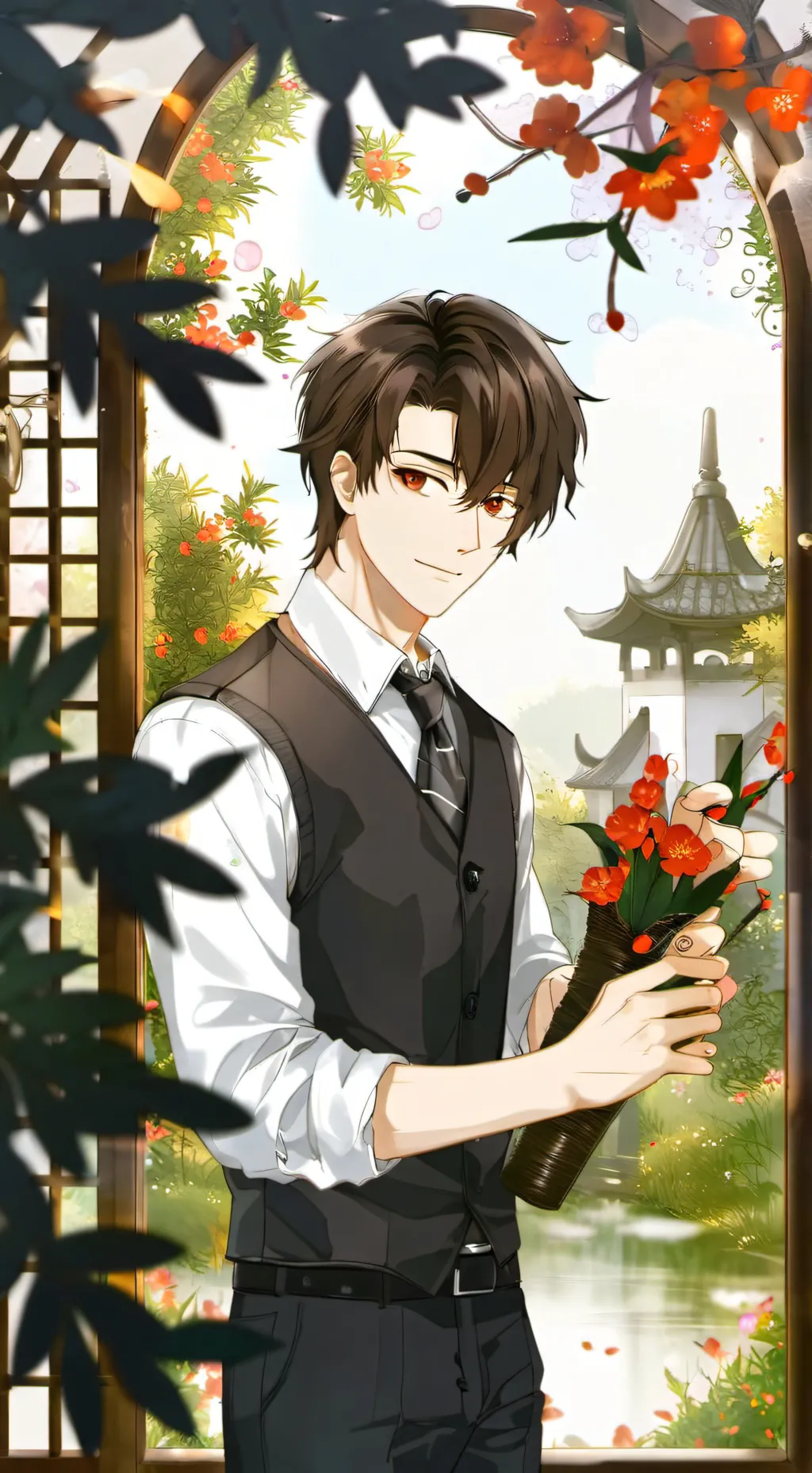 ai character: Xavier  background