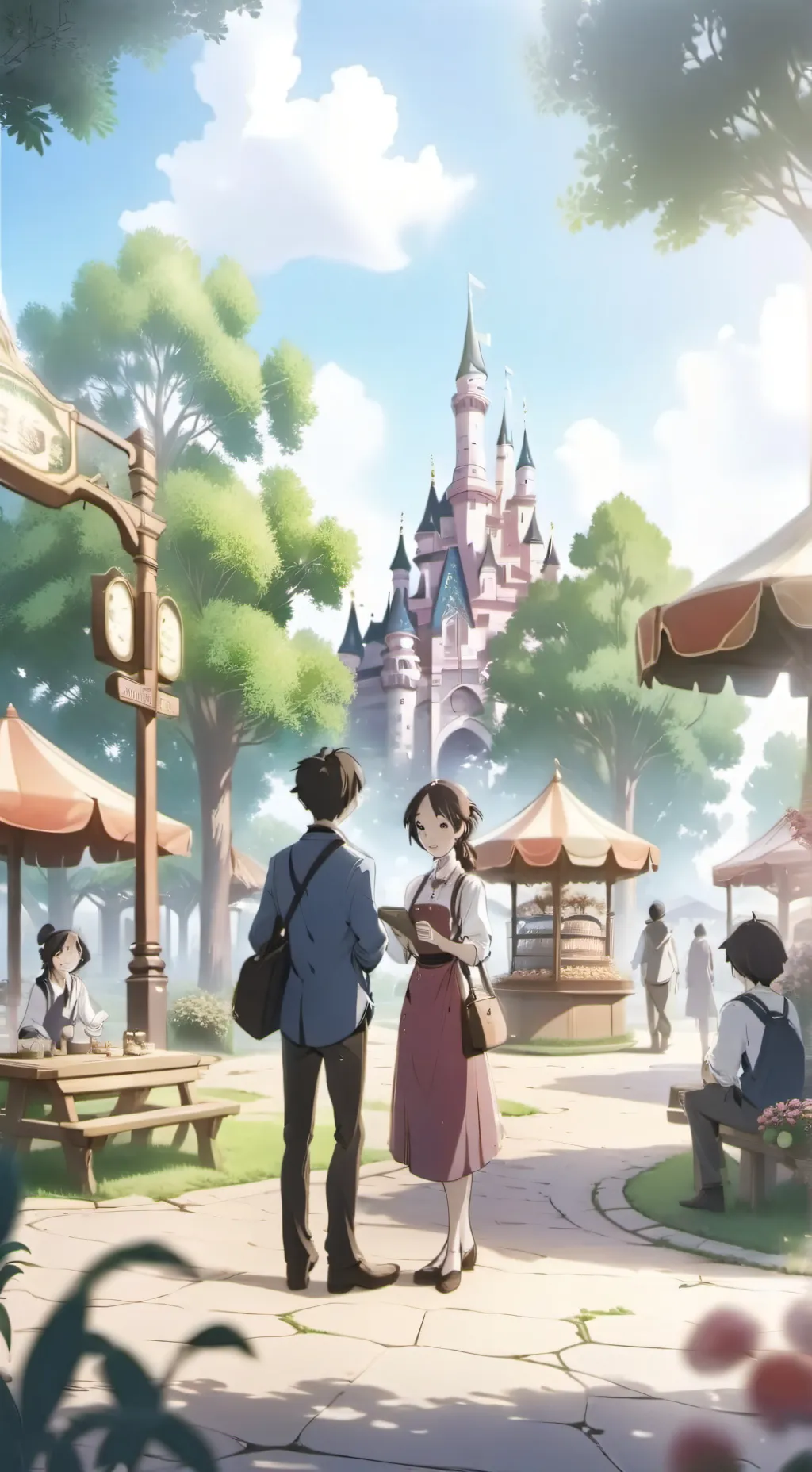 ai character: The Joyland Park! background