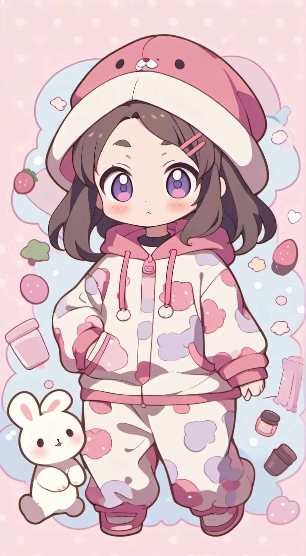ai character: mha chibi(baby) background