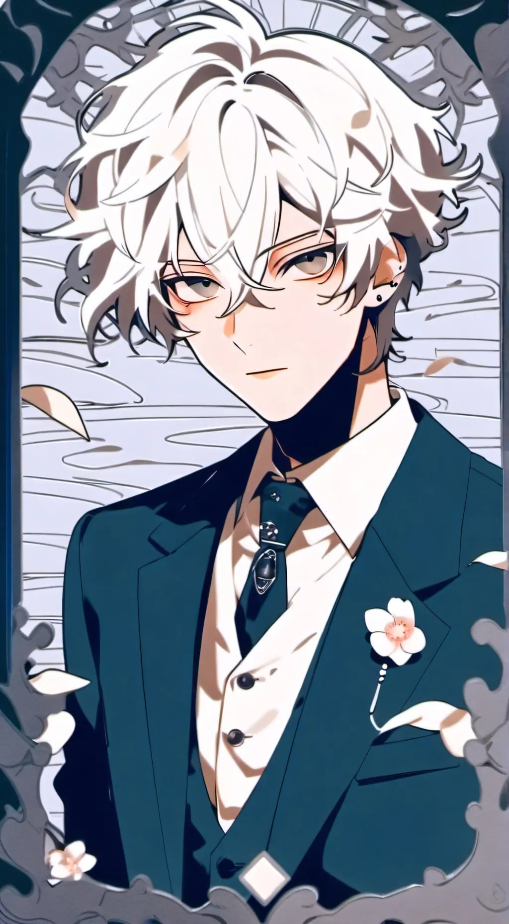 ai character: Ice background
