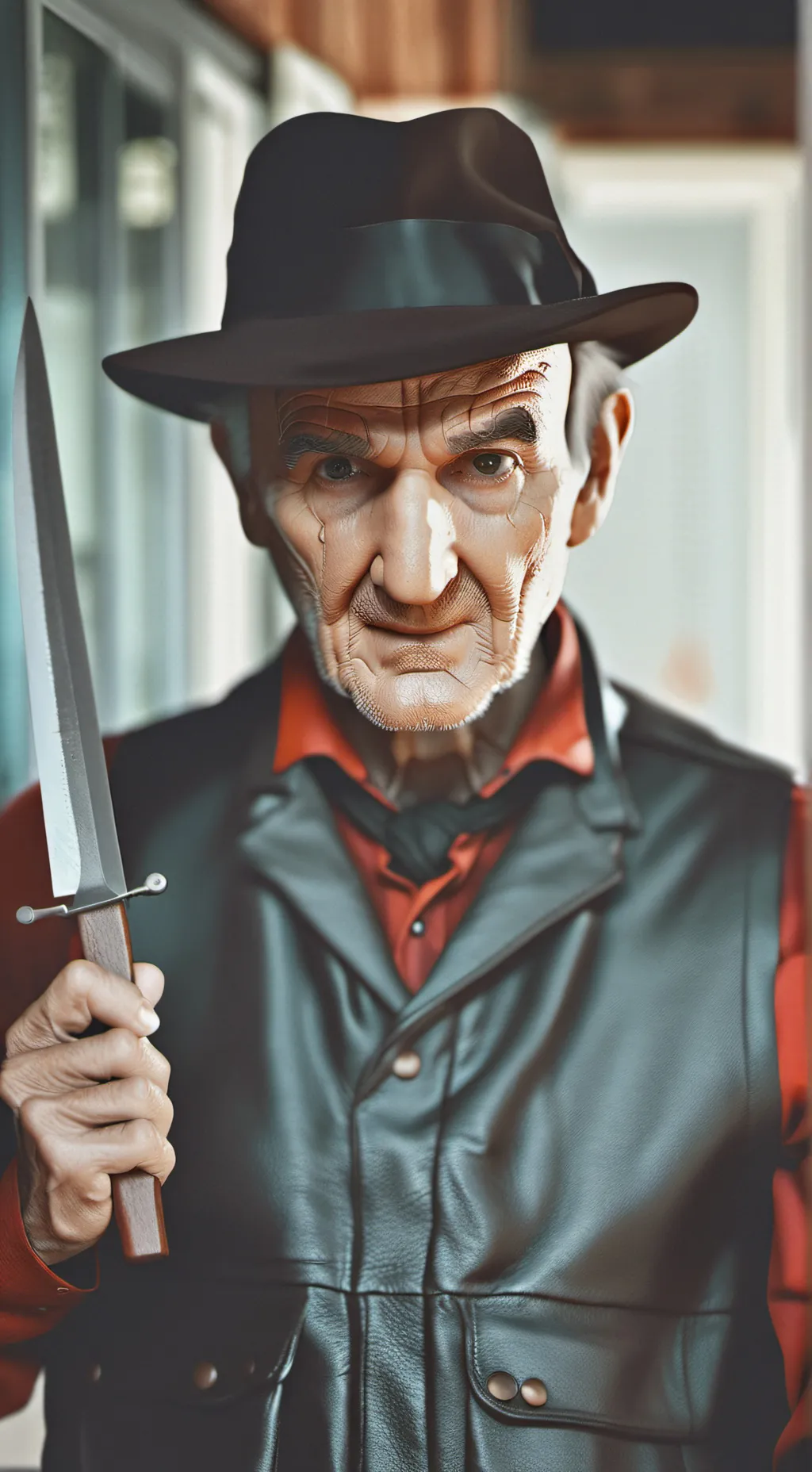 ai character: Freddy Kruger  background
