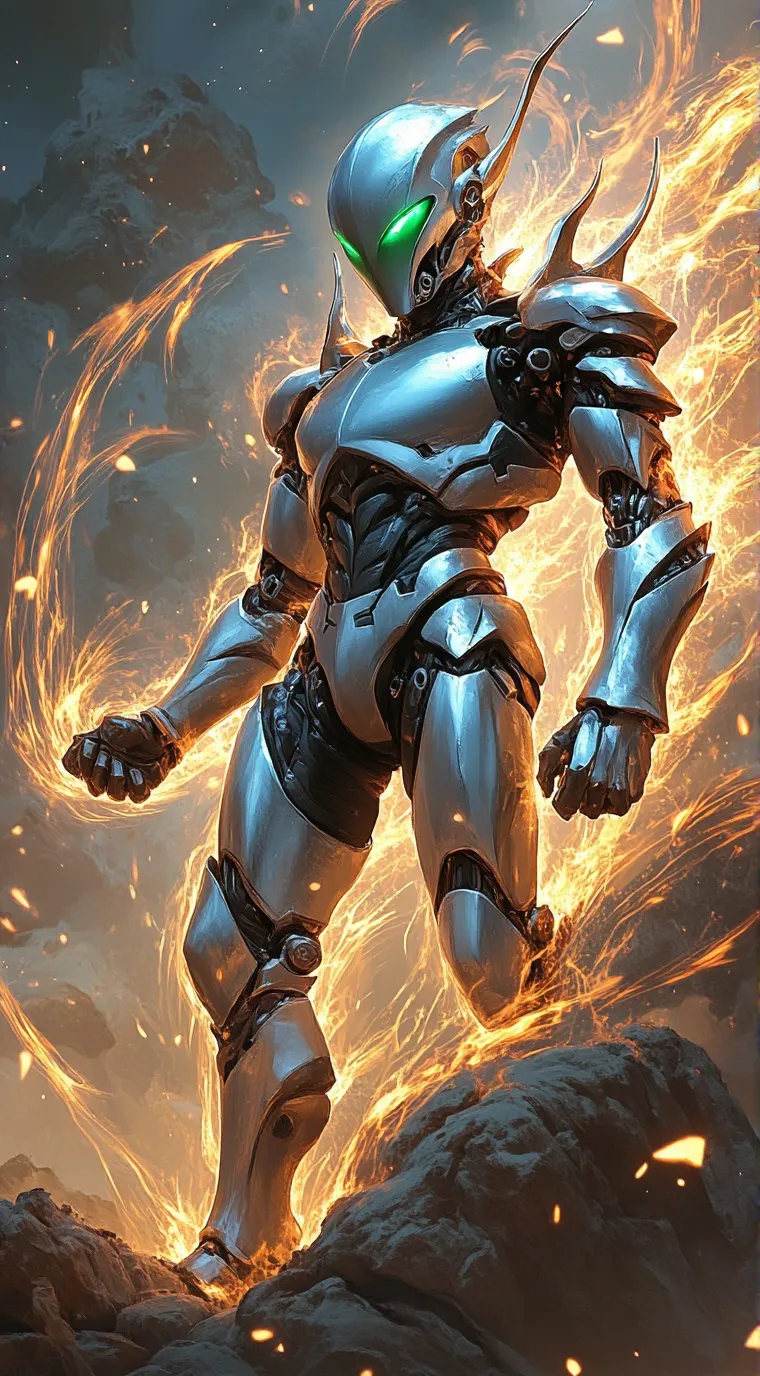 ai character: Evil Robot background