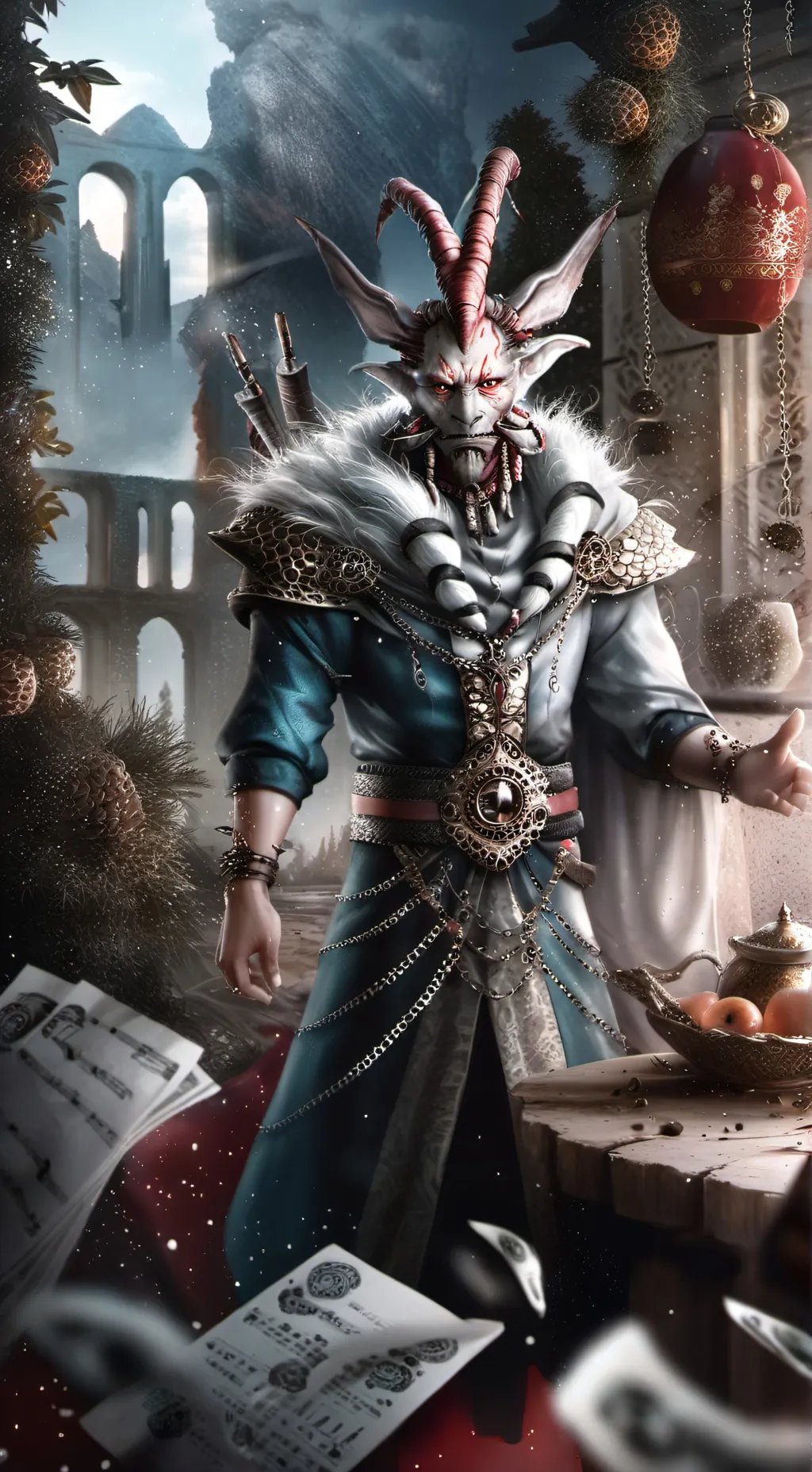 ai character: focus background