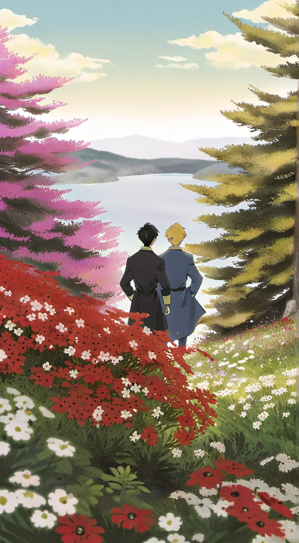 ai character: Finland x Sweden! background