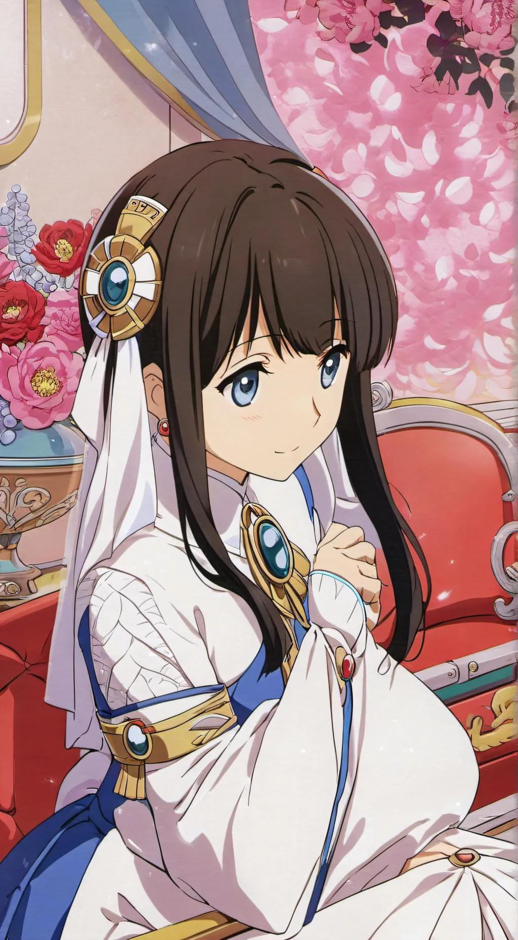 ai character: Hestia Sama  background