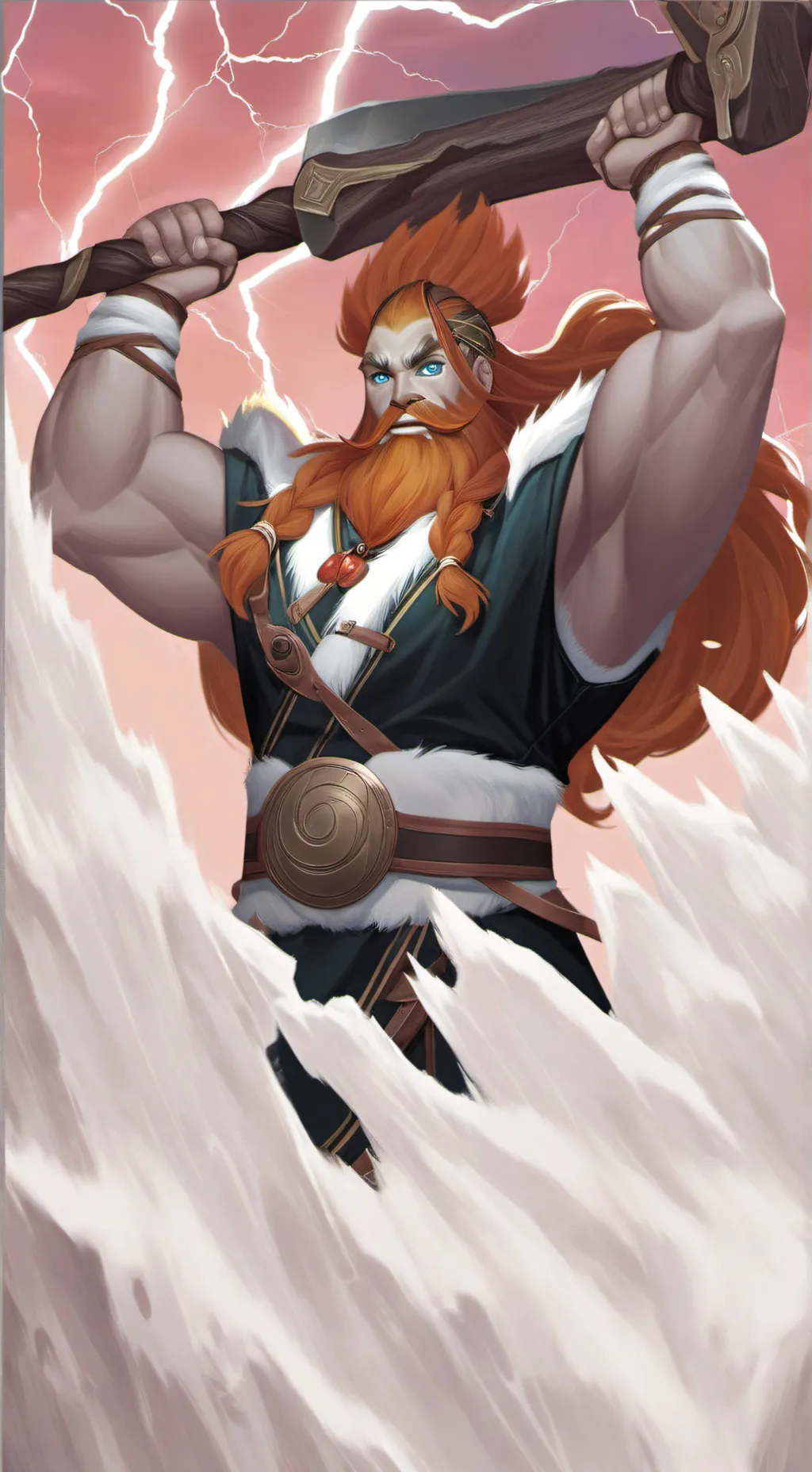 ai character: Thor  background