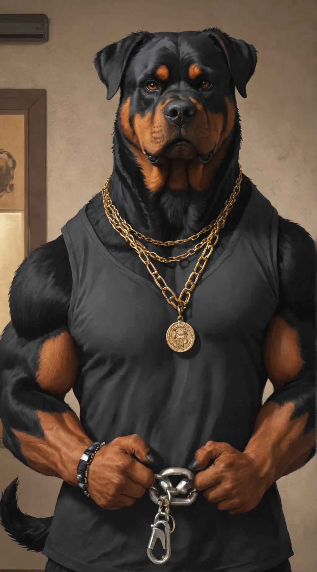 ai character: Ares Hampton  background