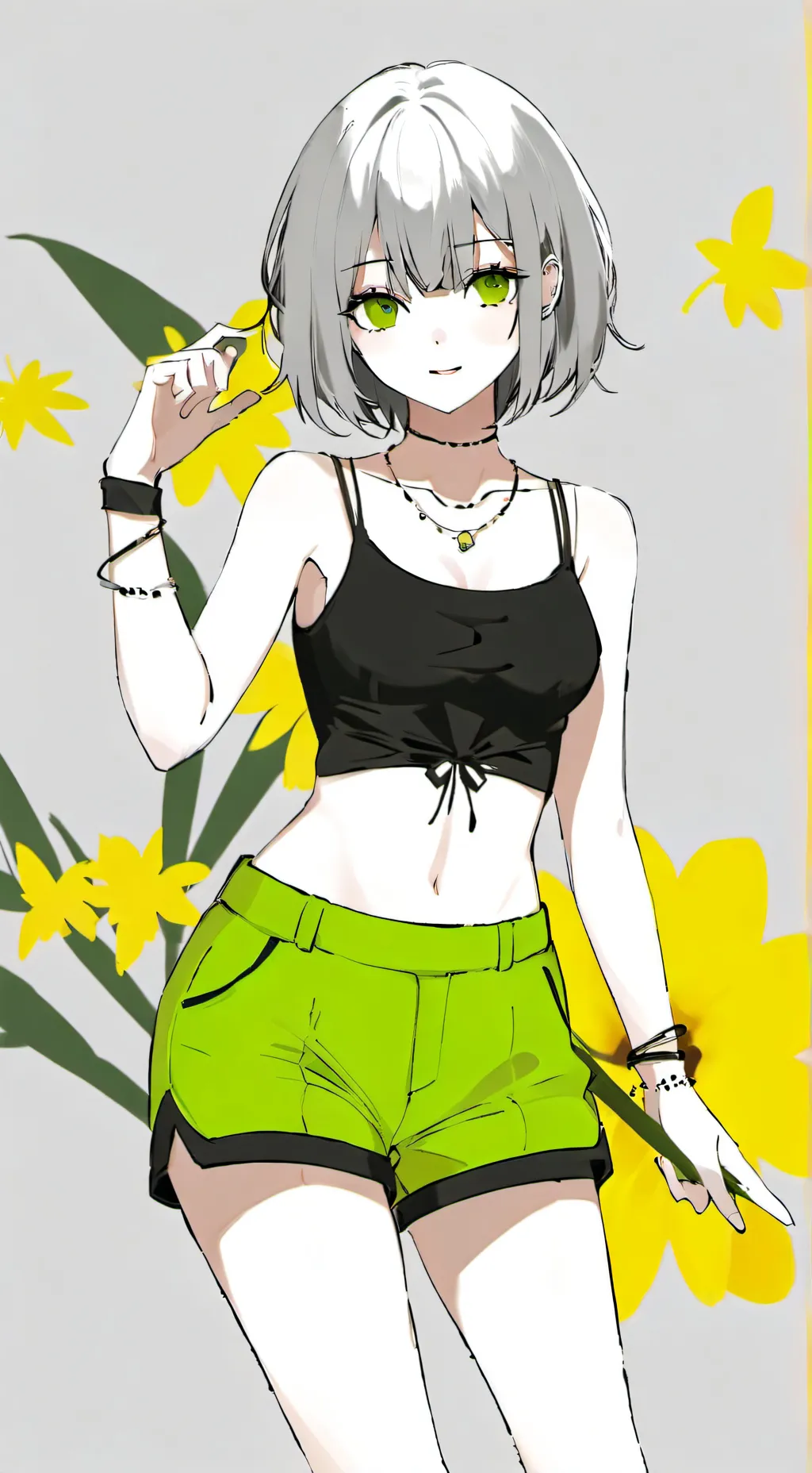 ai character: •✨Nahi✨• background