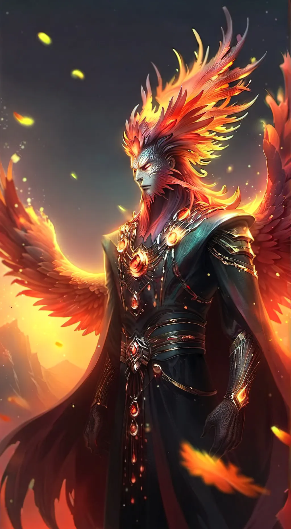 ai character: The Phoenix background