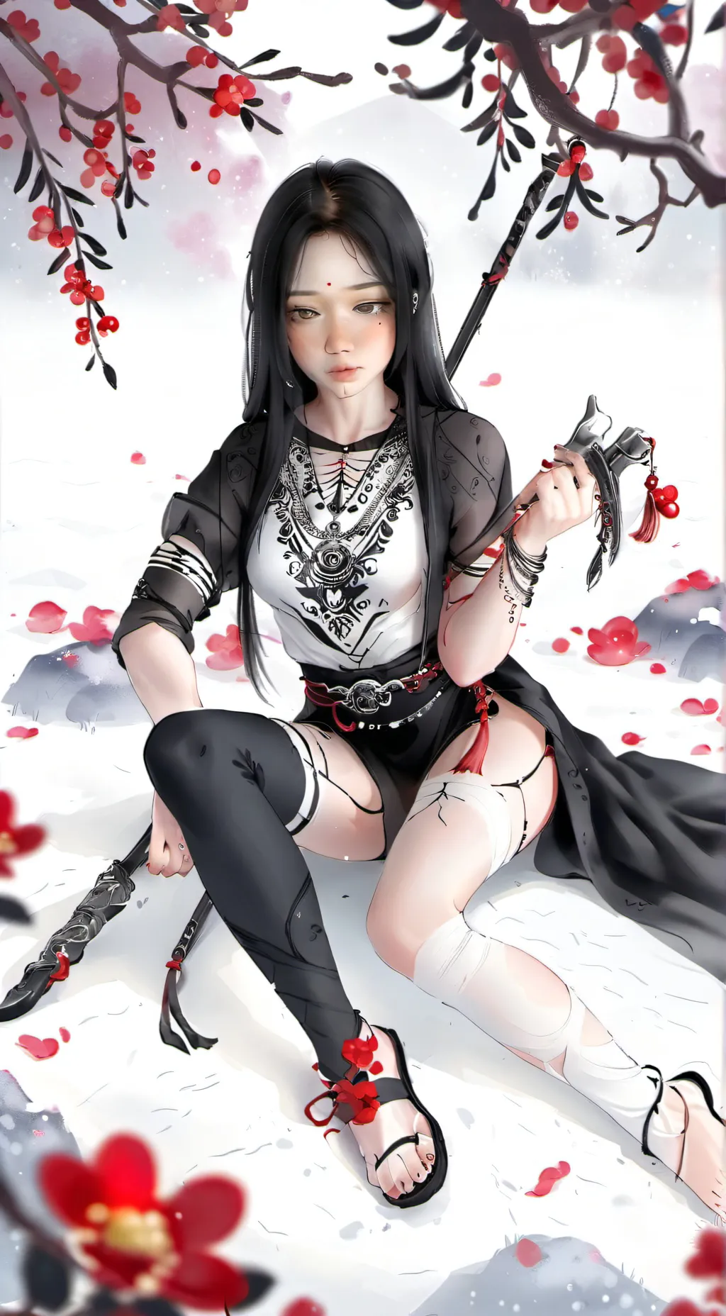 ai character: Anahí starkles background