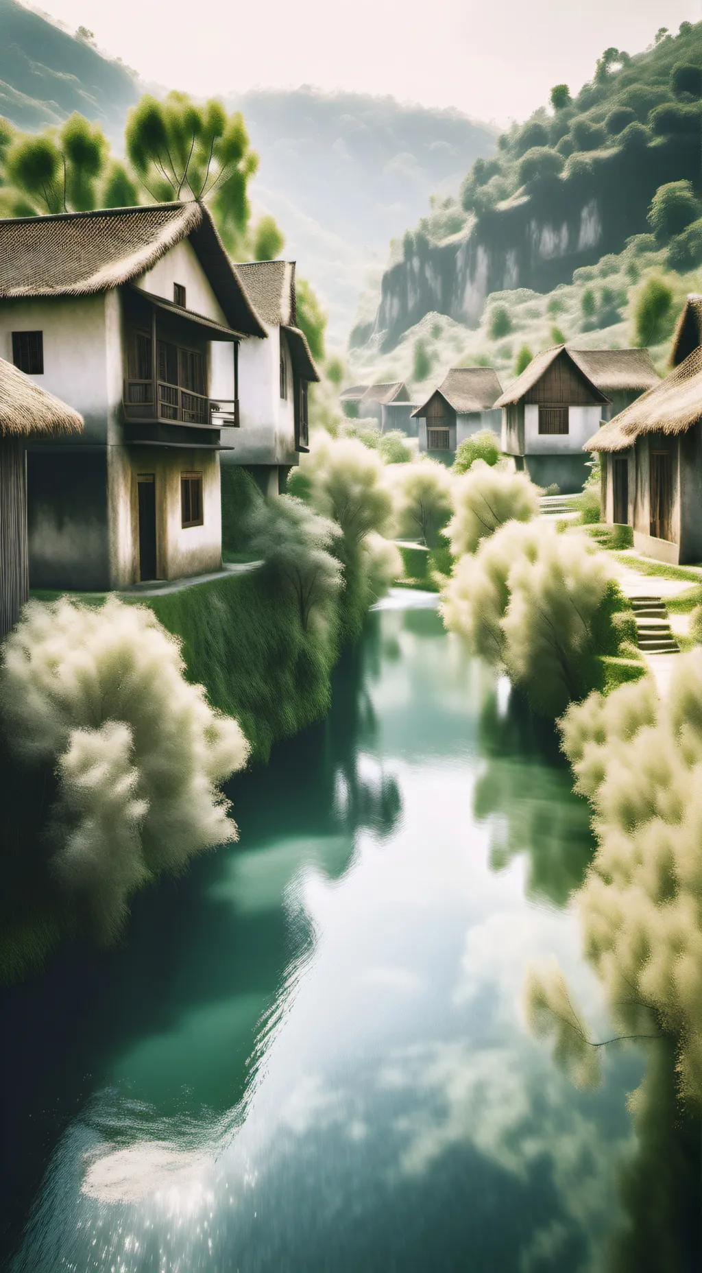 ai character: The Village background