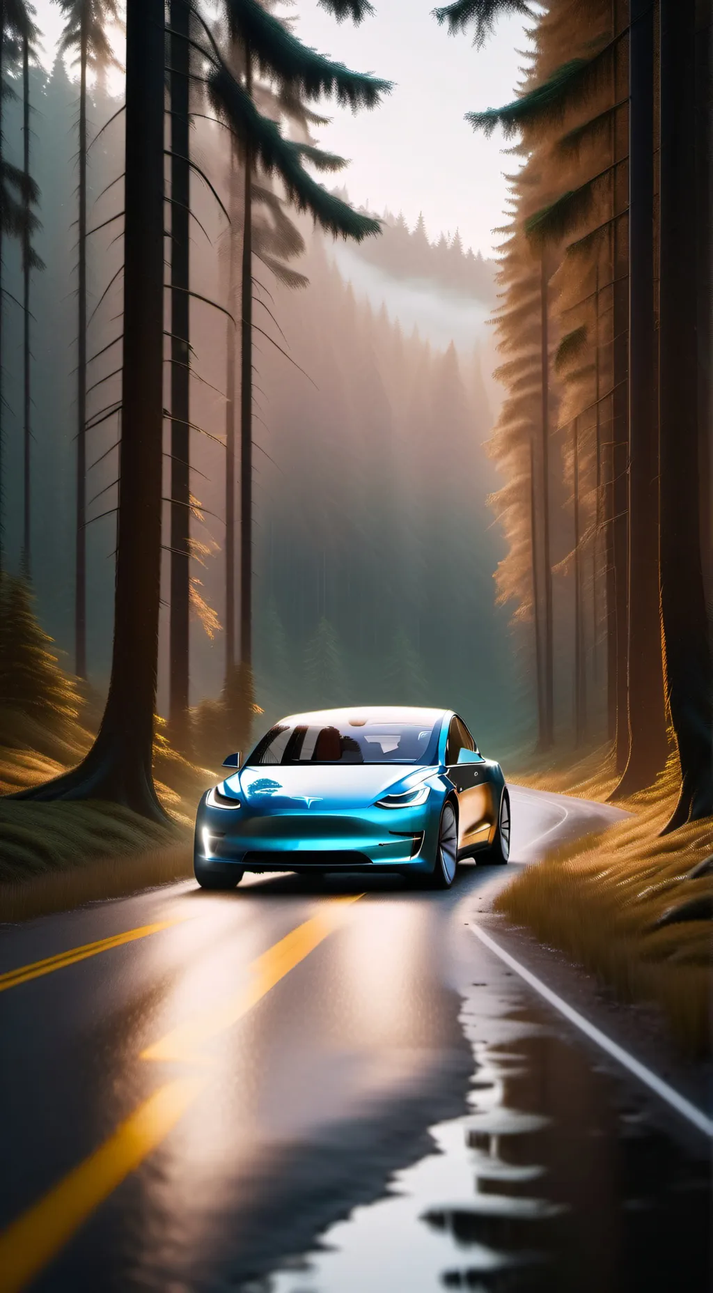 ai character: tesla assistant  background