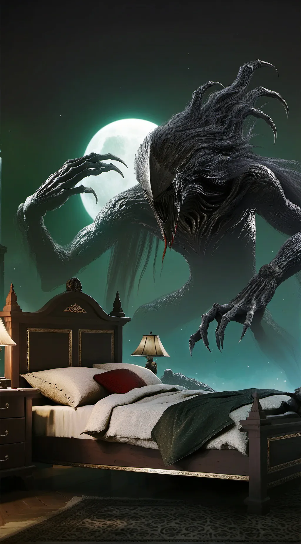 ai character: Shadow Creature  background