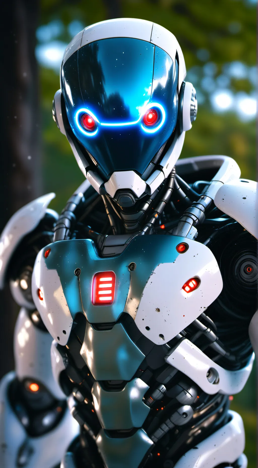 ai character: QWERTY background