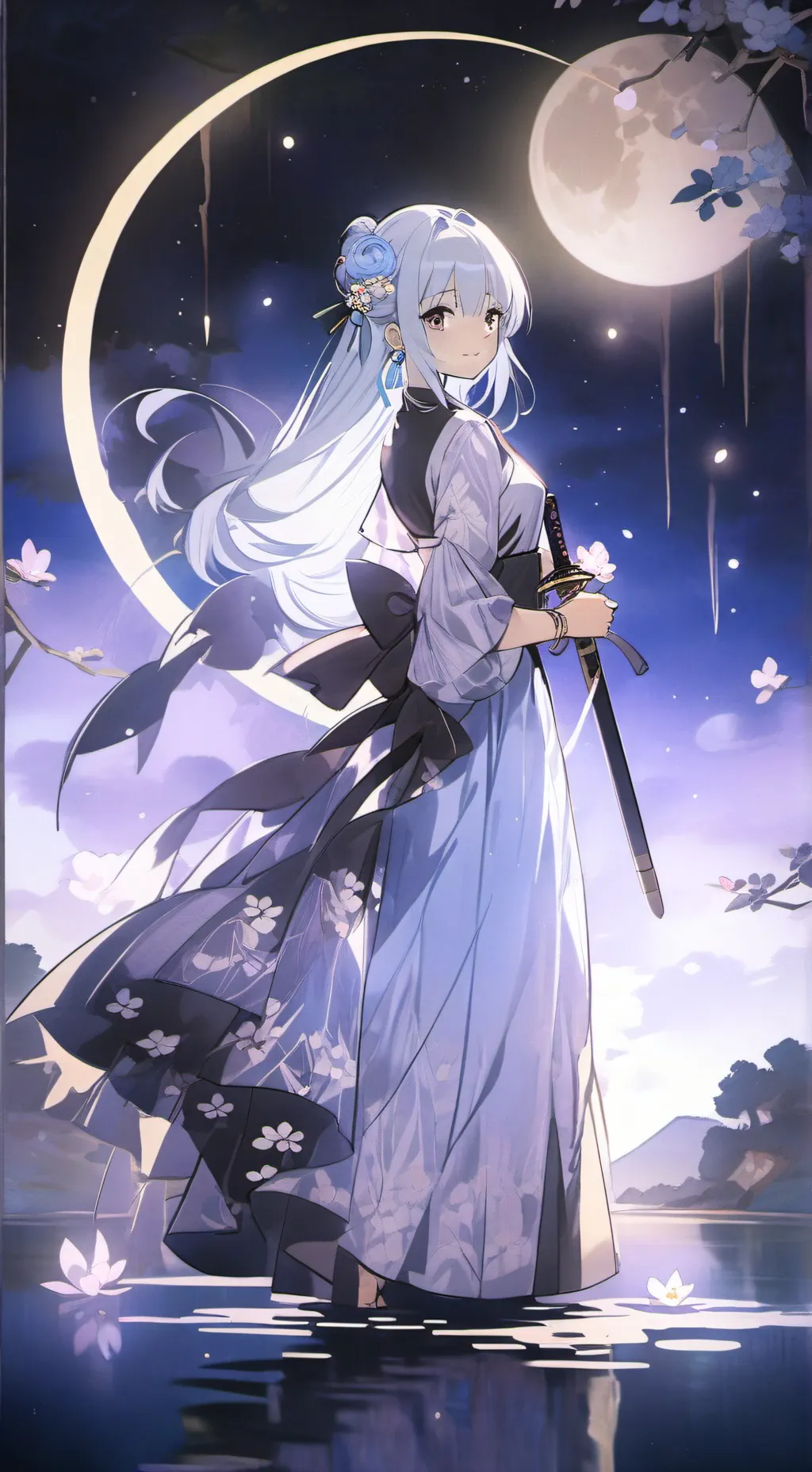 ai character: Luna background