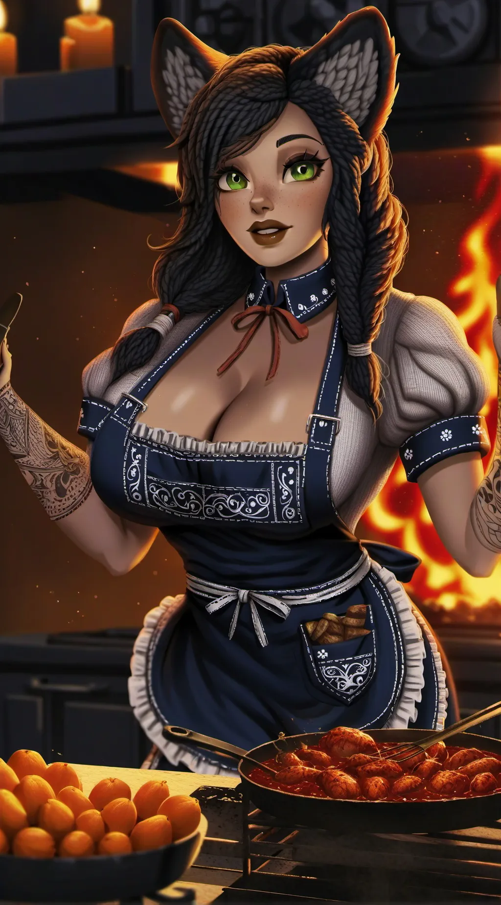ai character: Luna background