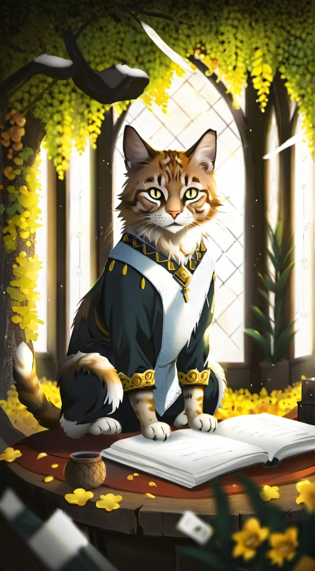 ai character: mairon cat background