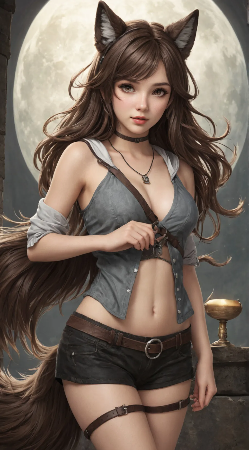 ai character: Hp x wereolves  background