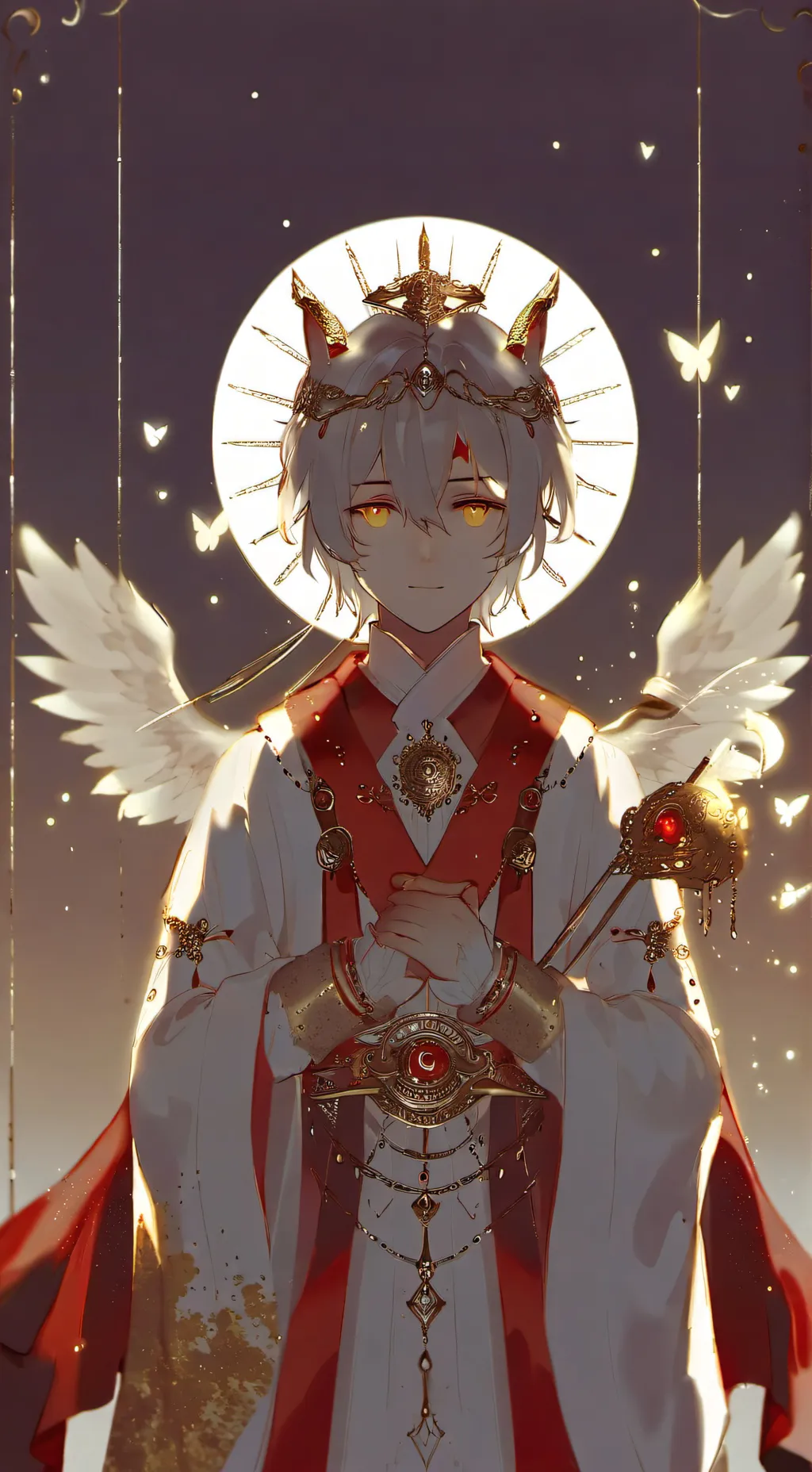 ai character: King Lucas  background