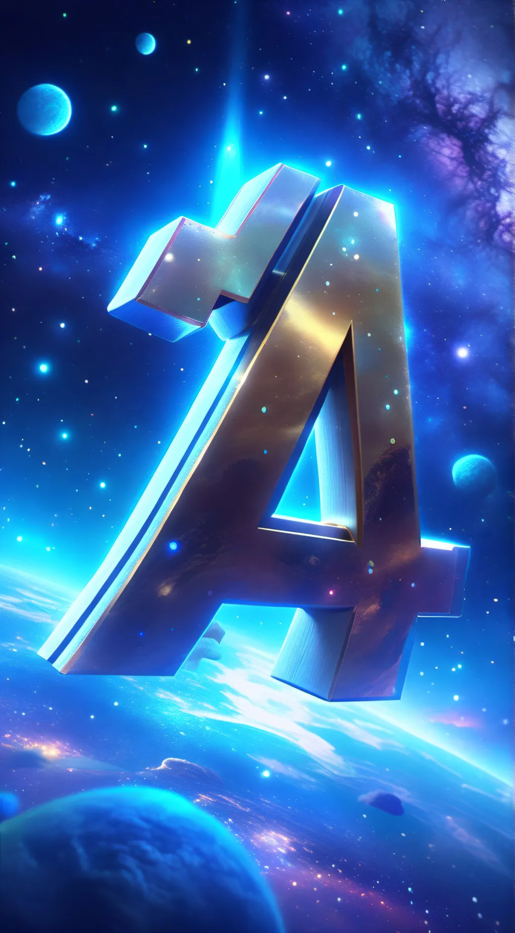 ai character: Alphabet background