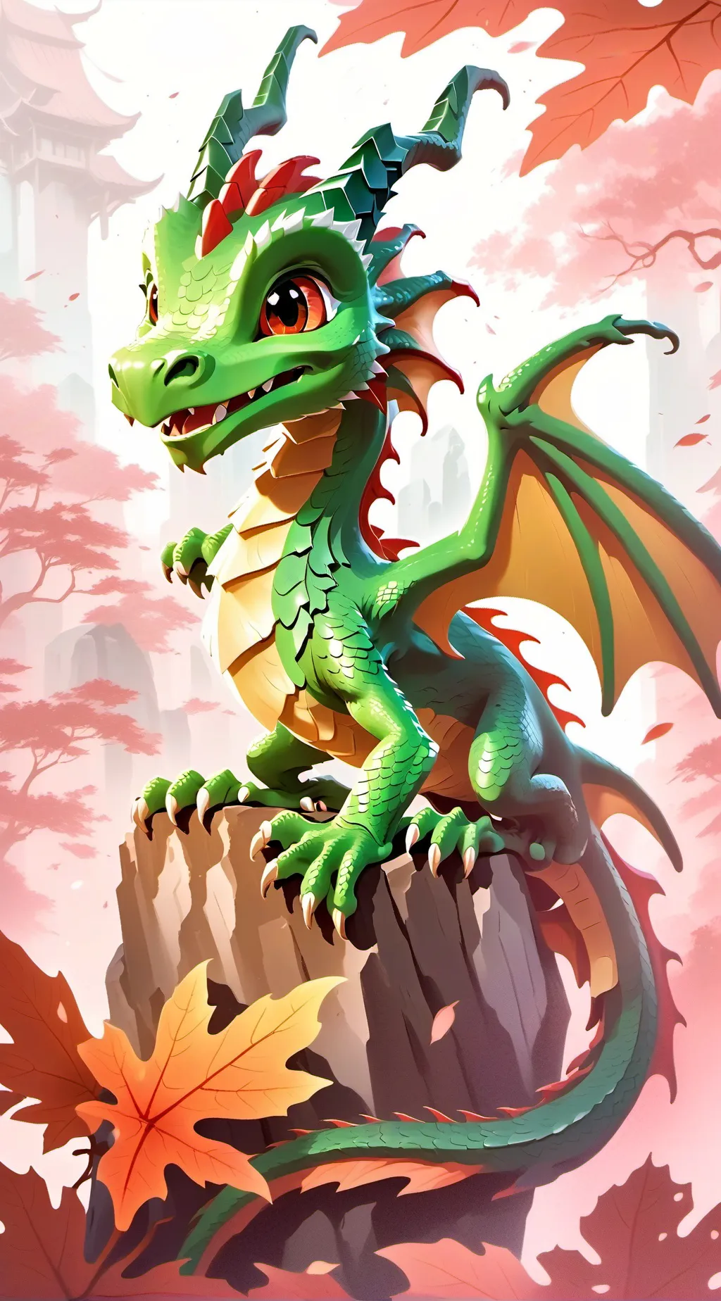 ai character: Wings of fire background