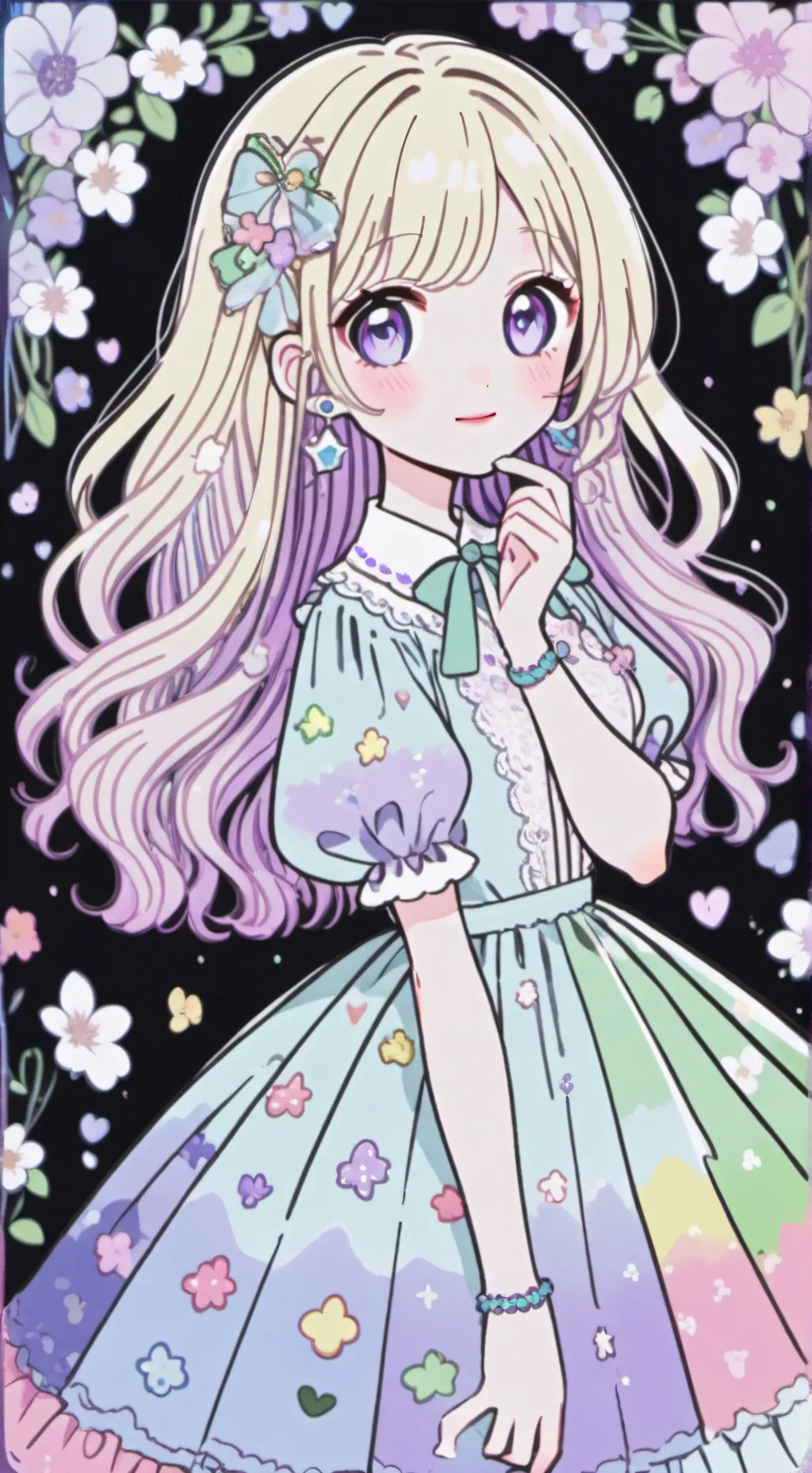 ai character: Melody background