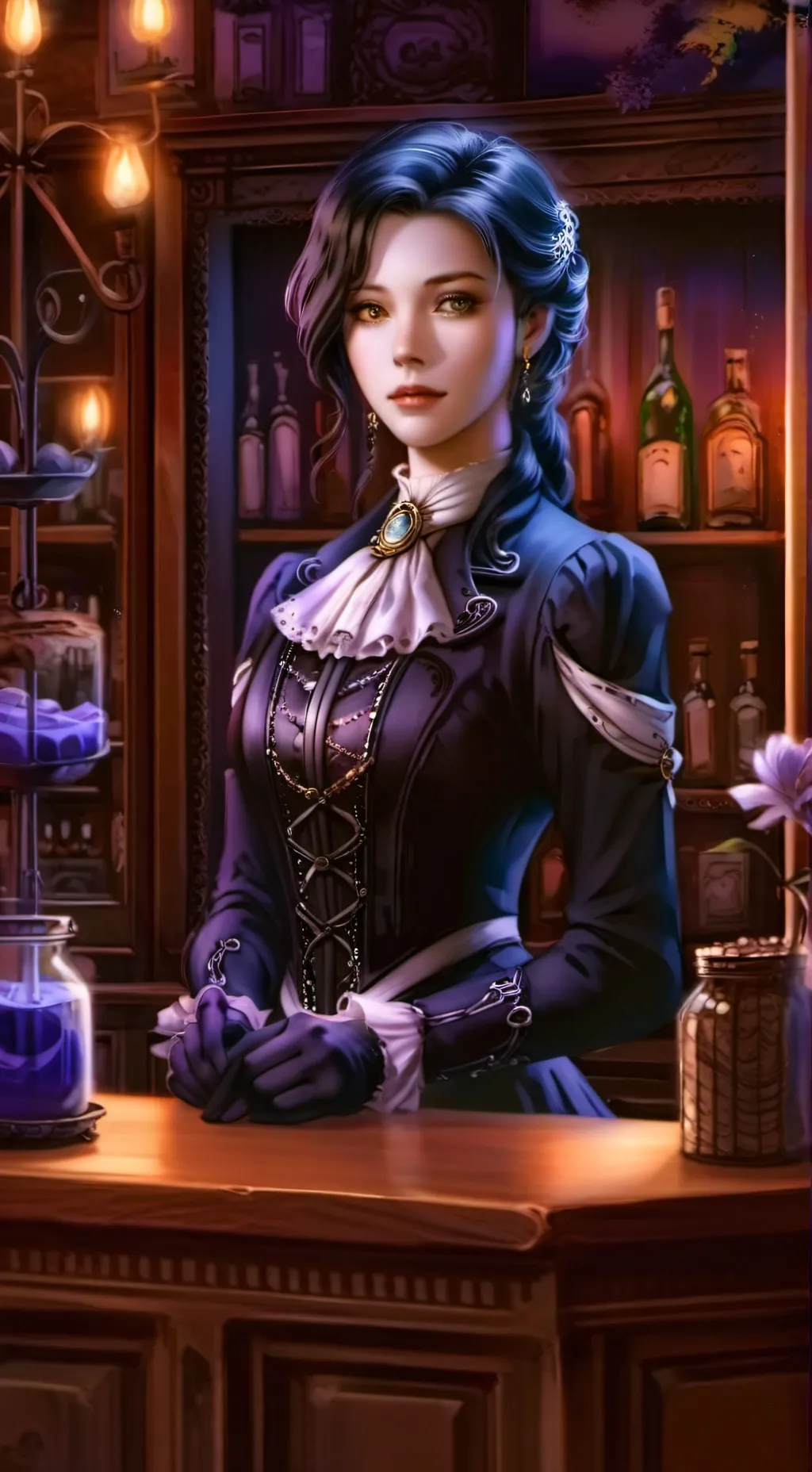 ai character: Marceline Artois background
