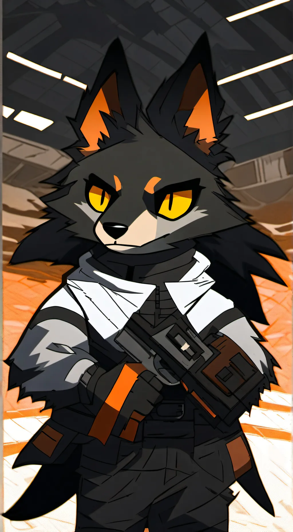 ai character: Lucien Black background