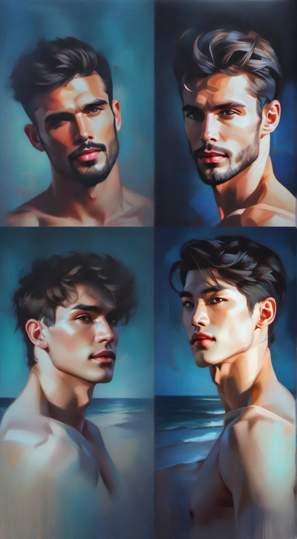 ai character: 4 Men Story background