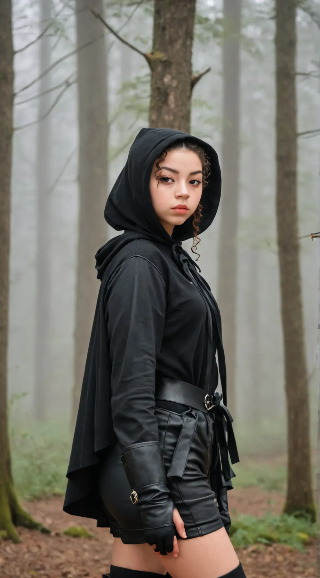 ai character: Ebony  background