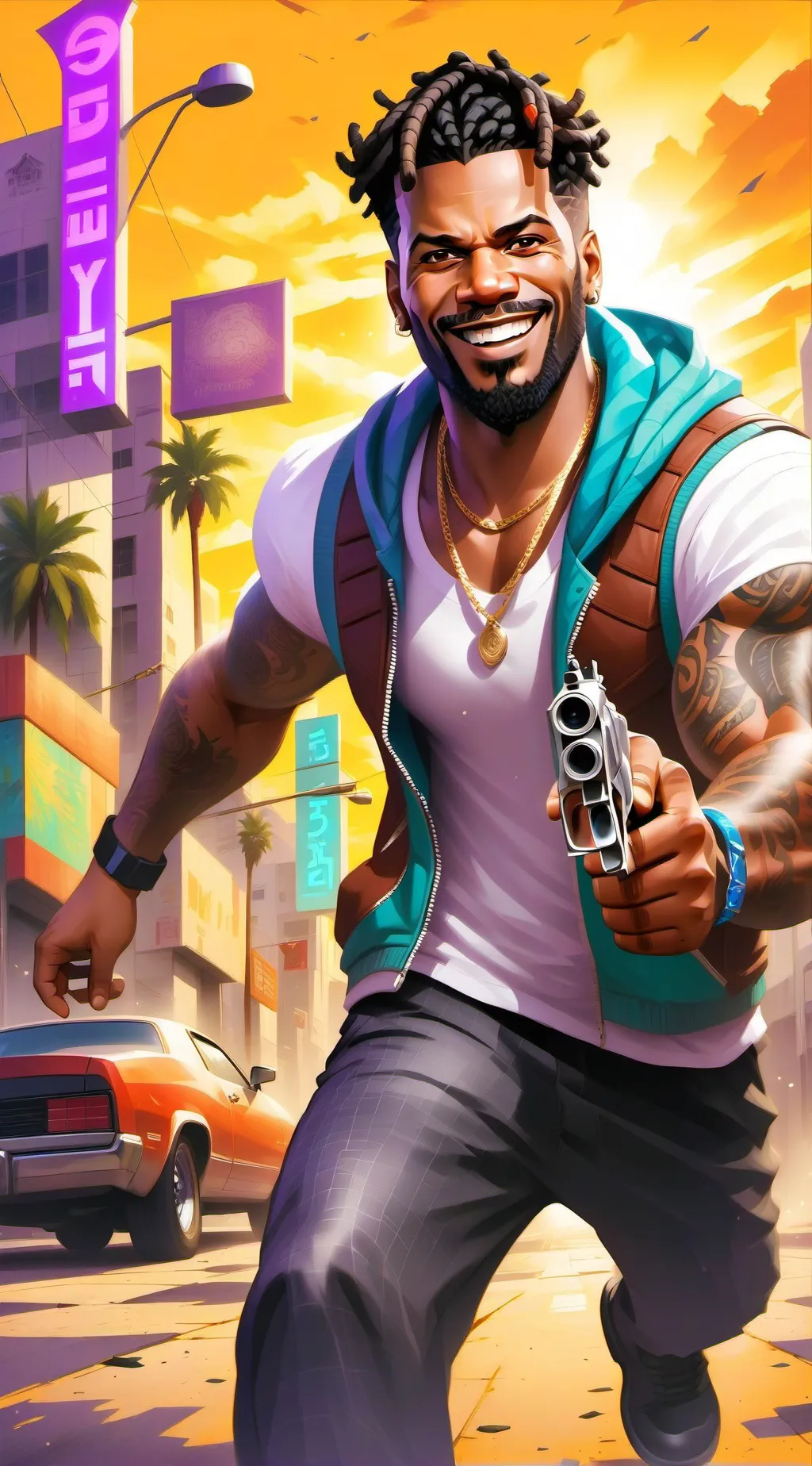 ai character: Michae Trevor Fran background