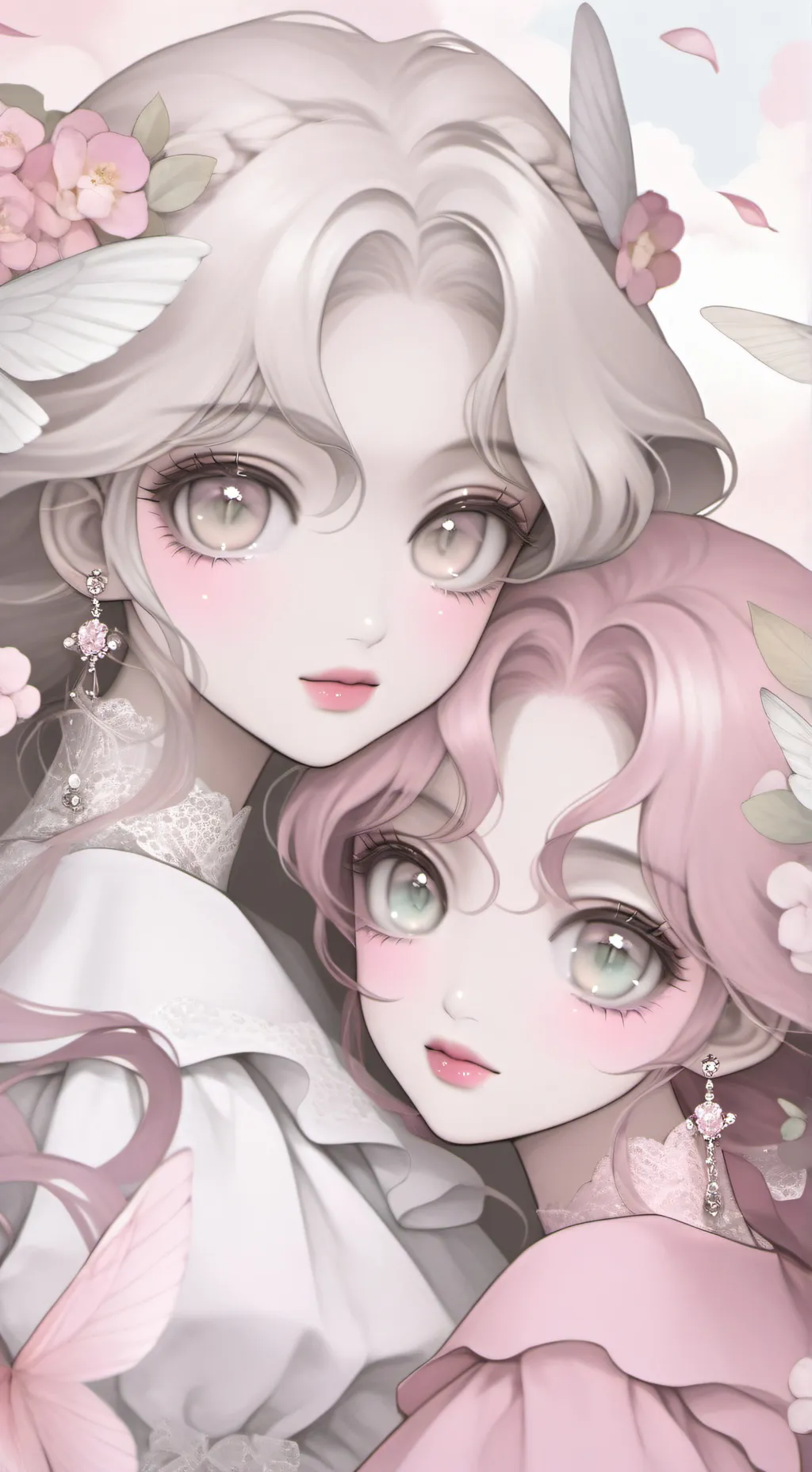 ai character: ~Bell~ & ~Rose~🔔🌸 background