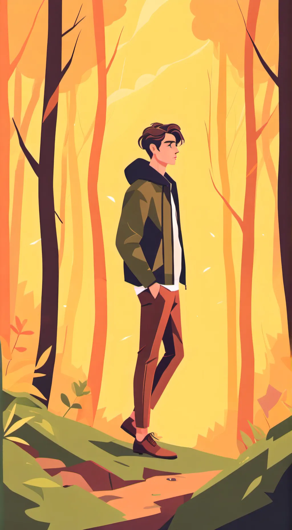 ai character: kyle background