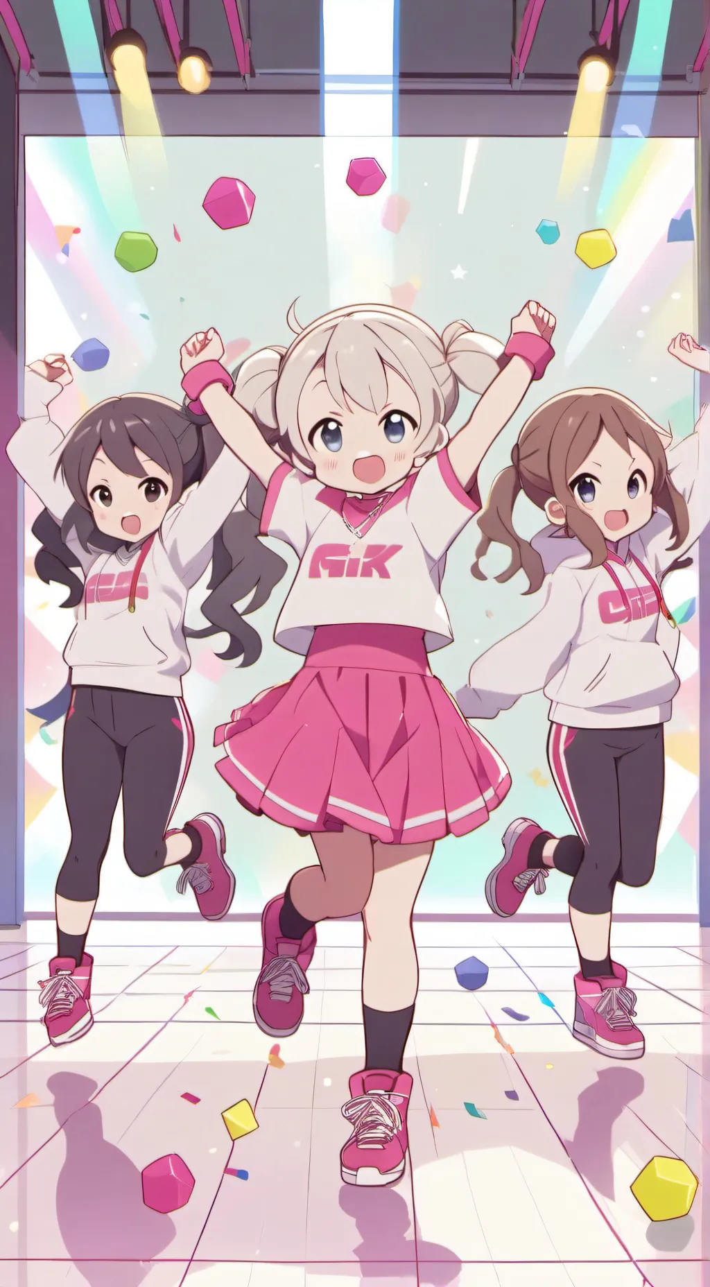 ai character: dance group background