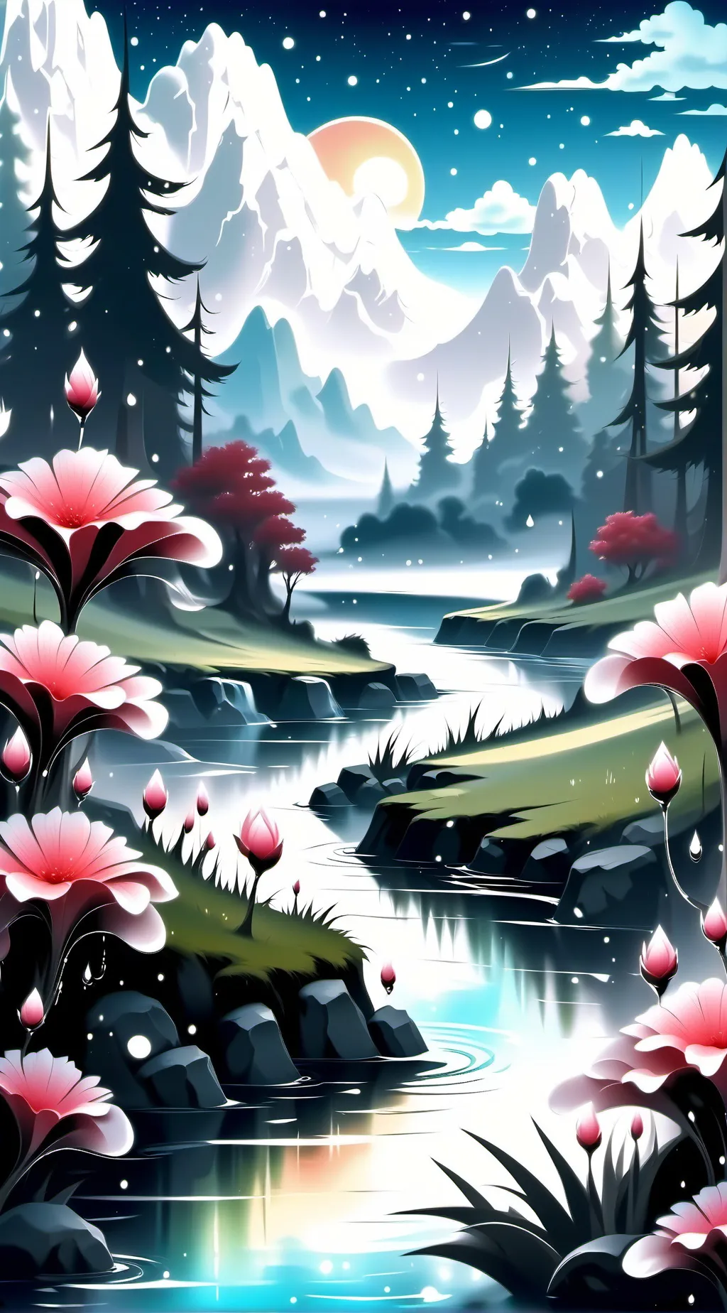 ai character: sprunki nighttime background