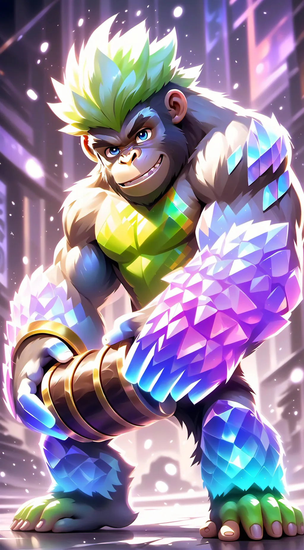 ai character: Rillaboom background