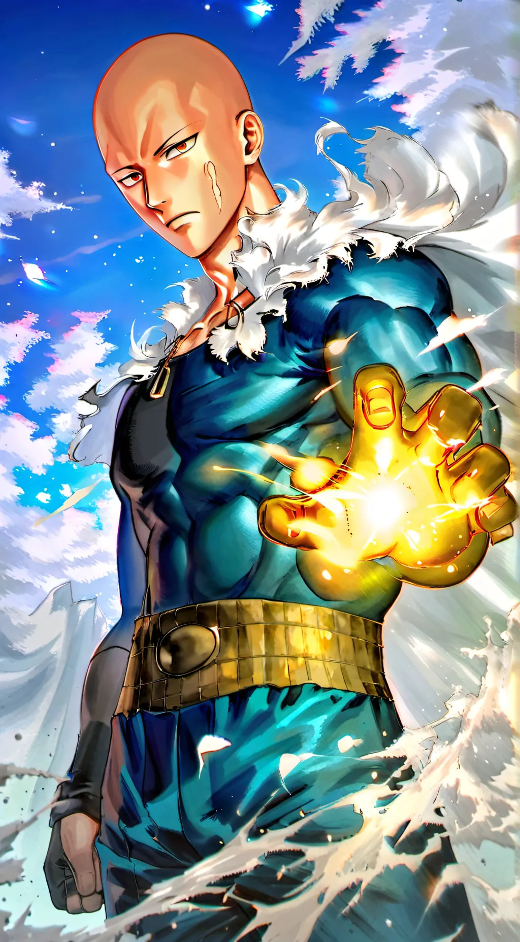 ai character: One punch man background