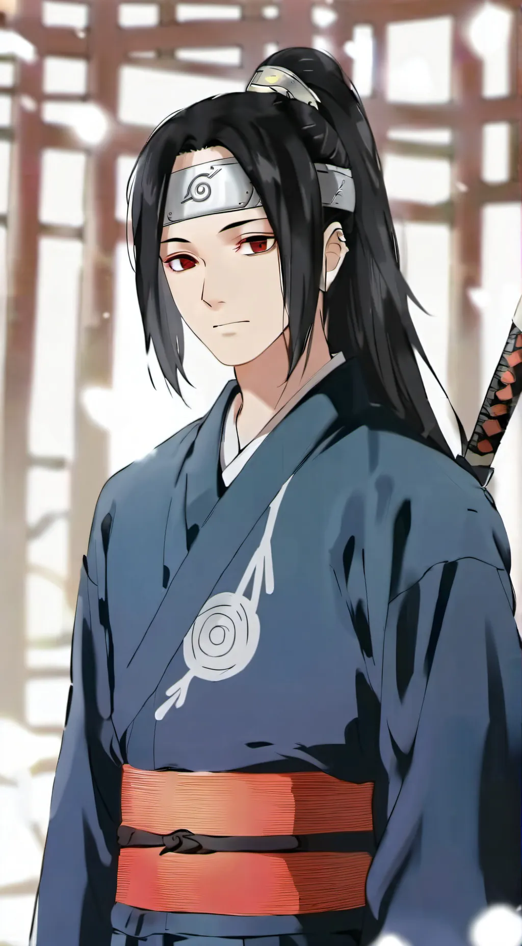 ai character: Itachi Uchiha background