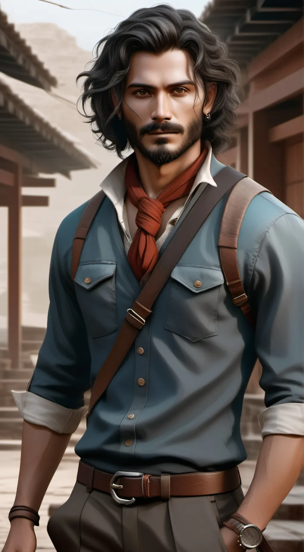 ai character: Гоша background