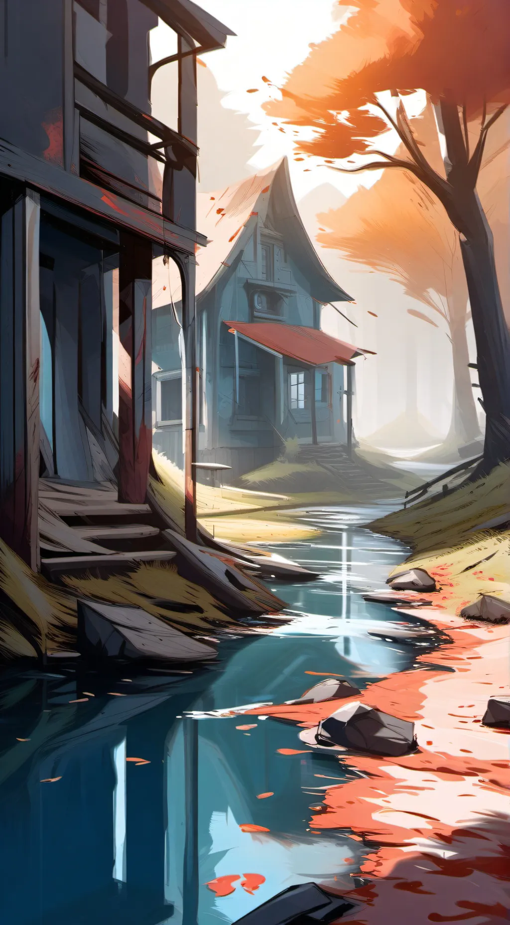 ai character: dsmp🩸☠️village background