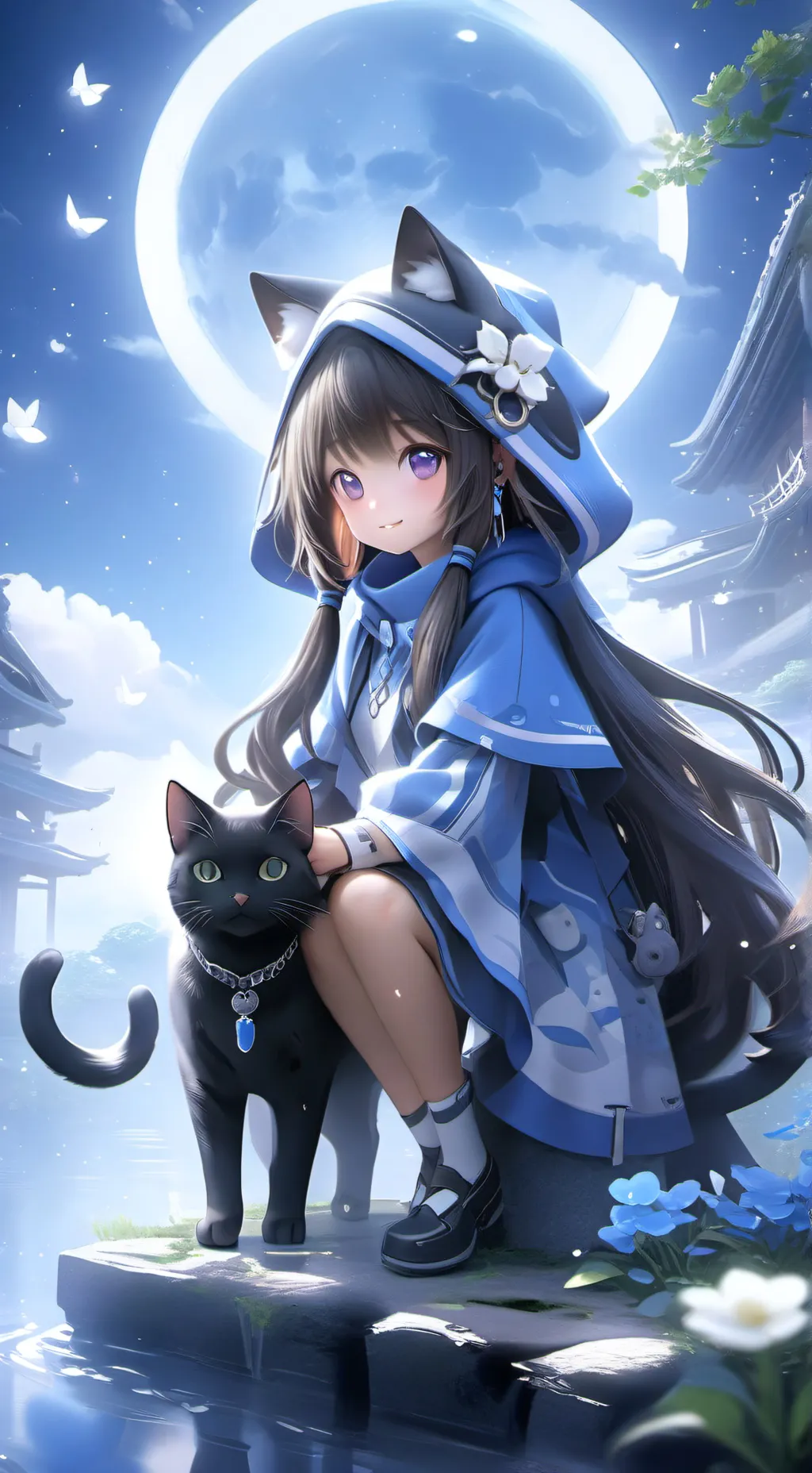 ai character: Cats background
