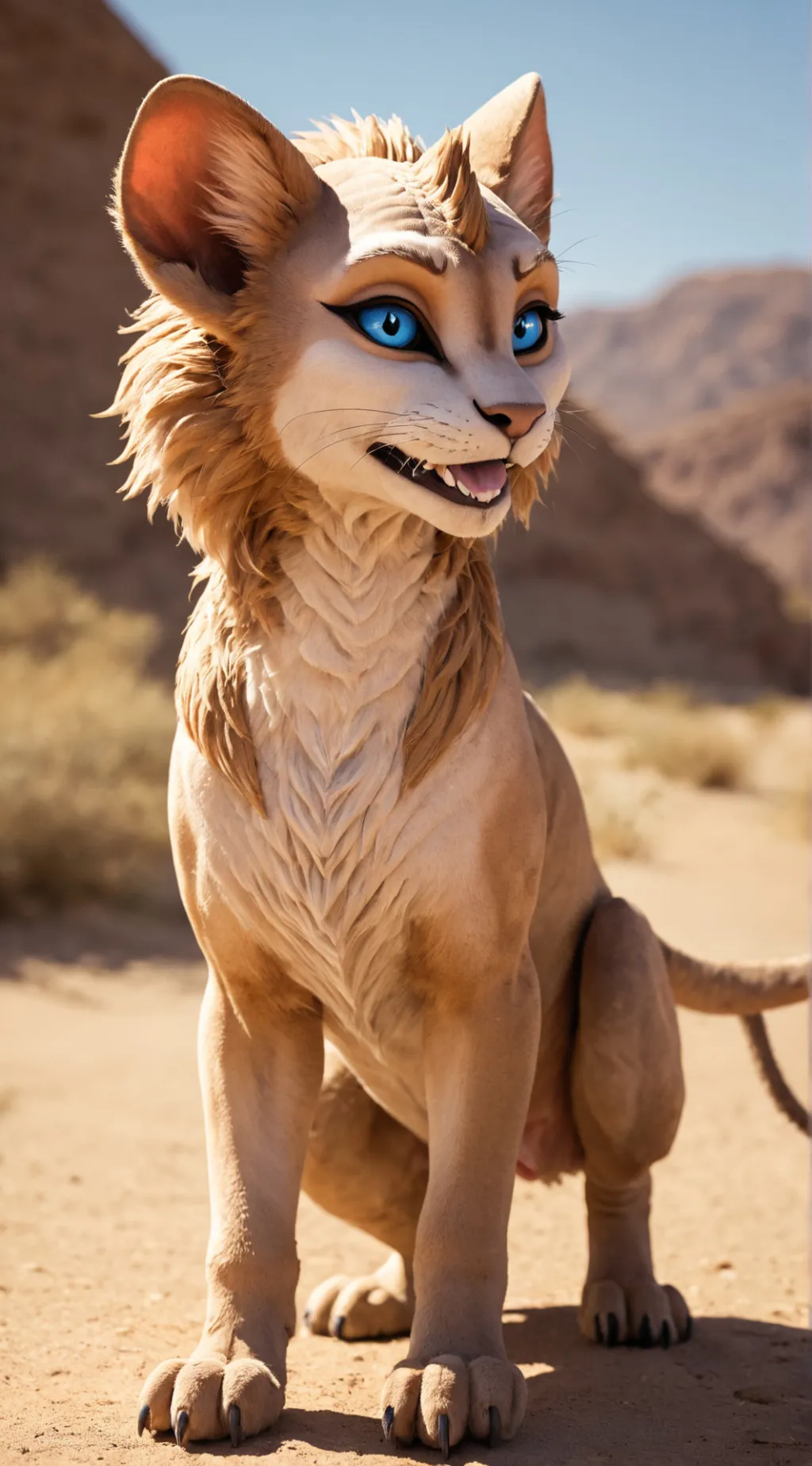 ai character: shune, the sphinx. background