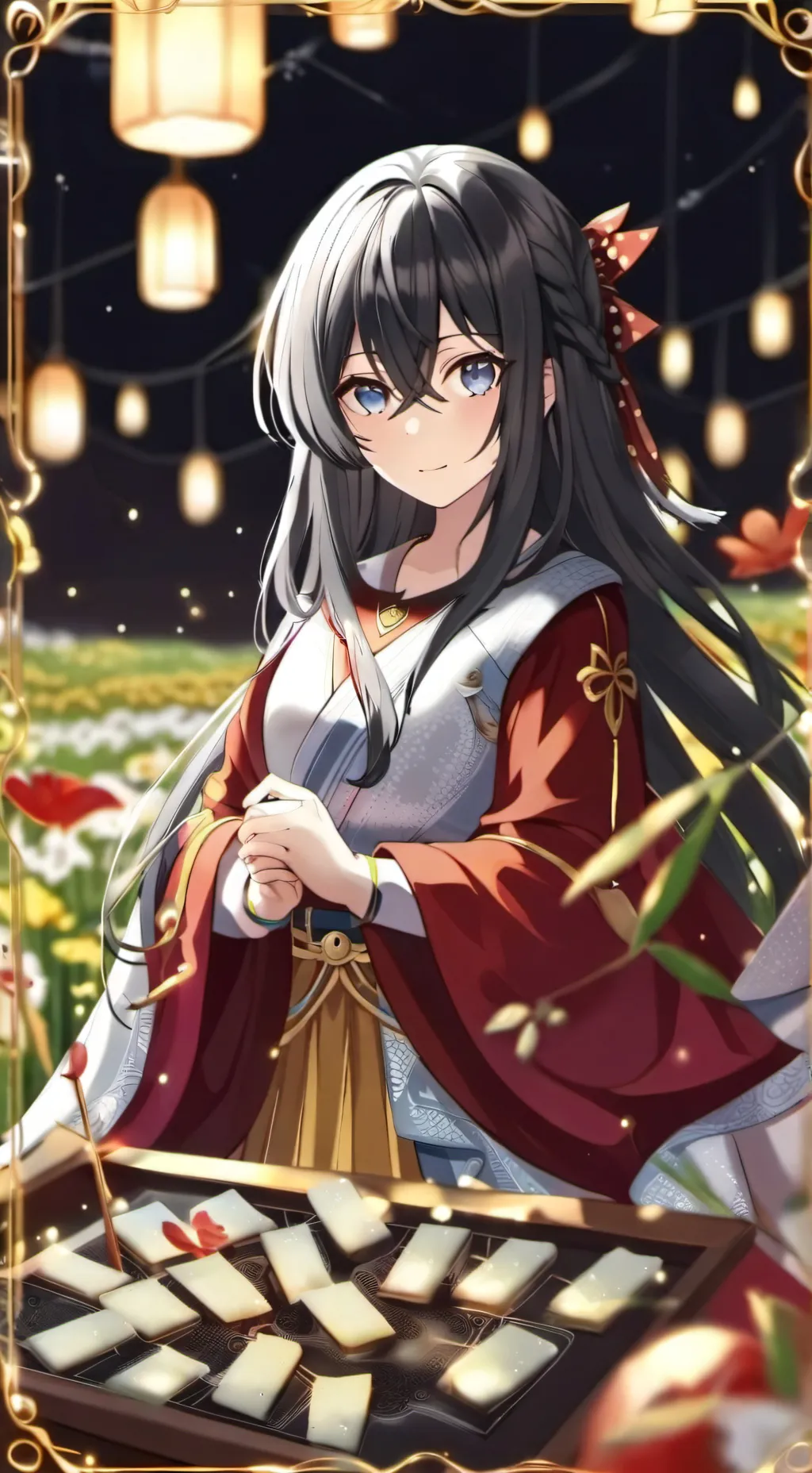 ai character: Snowie-chan background