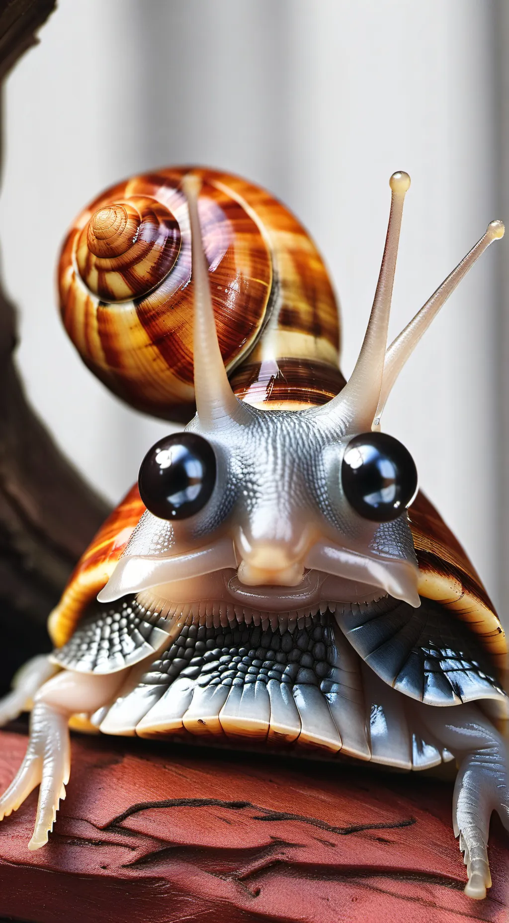 ai character: snail background