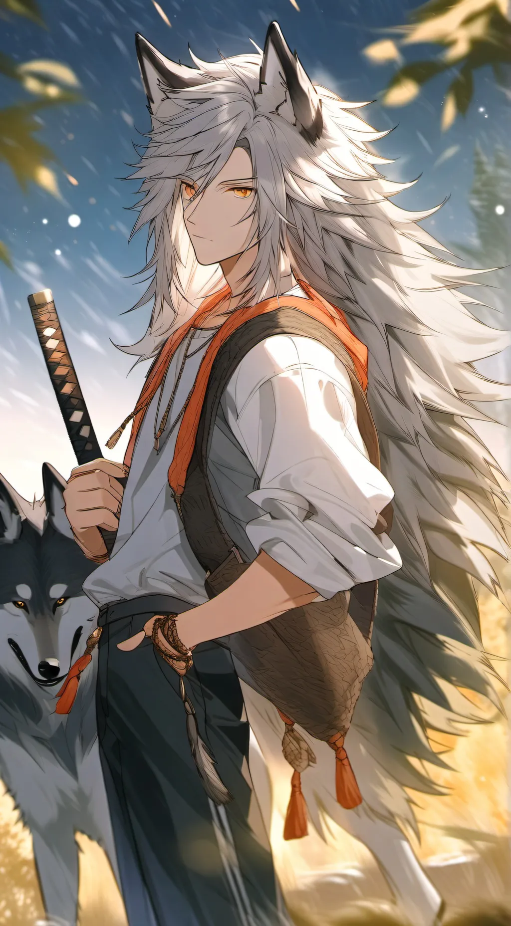 ai character: Fenrai background