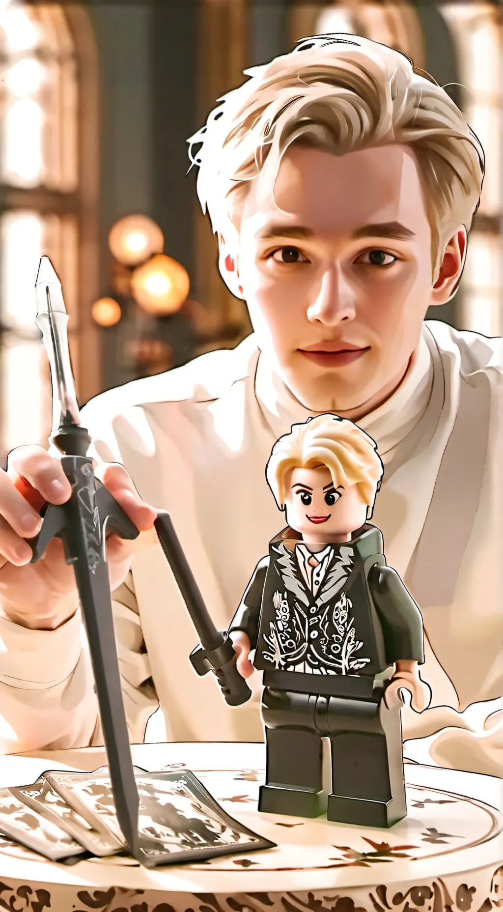 ai character: draco malfoy  background