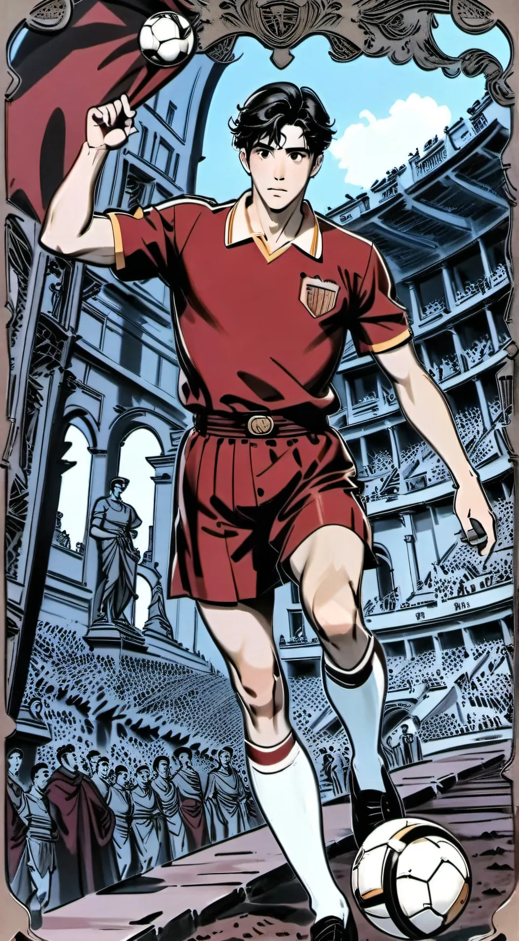 ai character: Roma F.C background