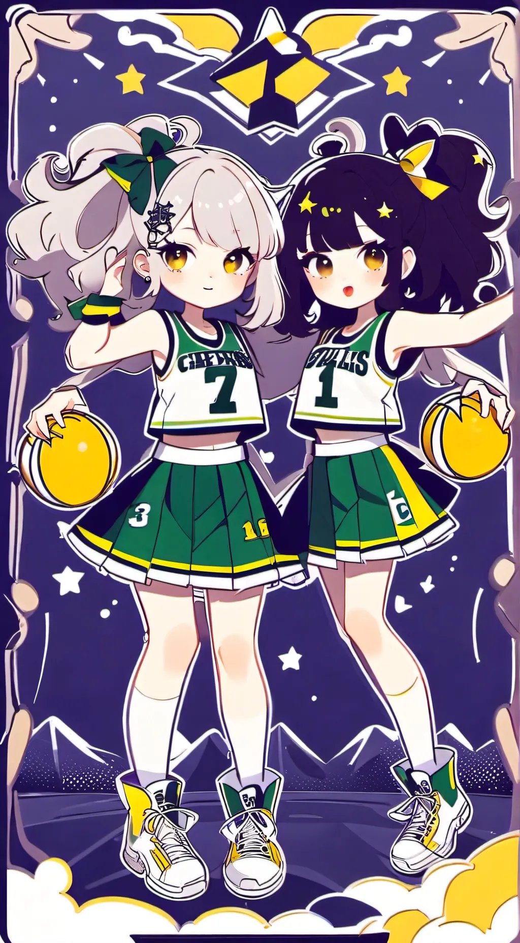 ai character: Maddie & Ashley background