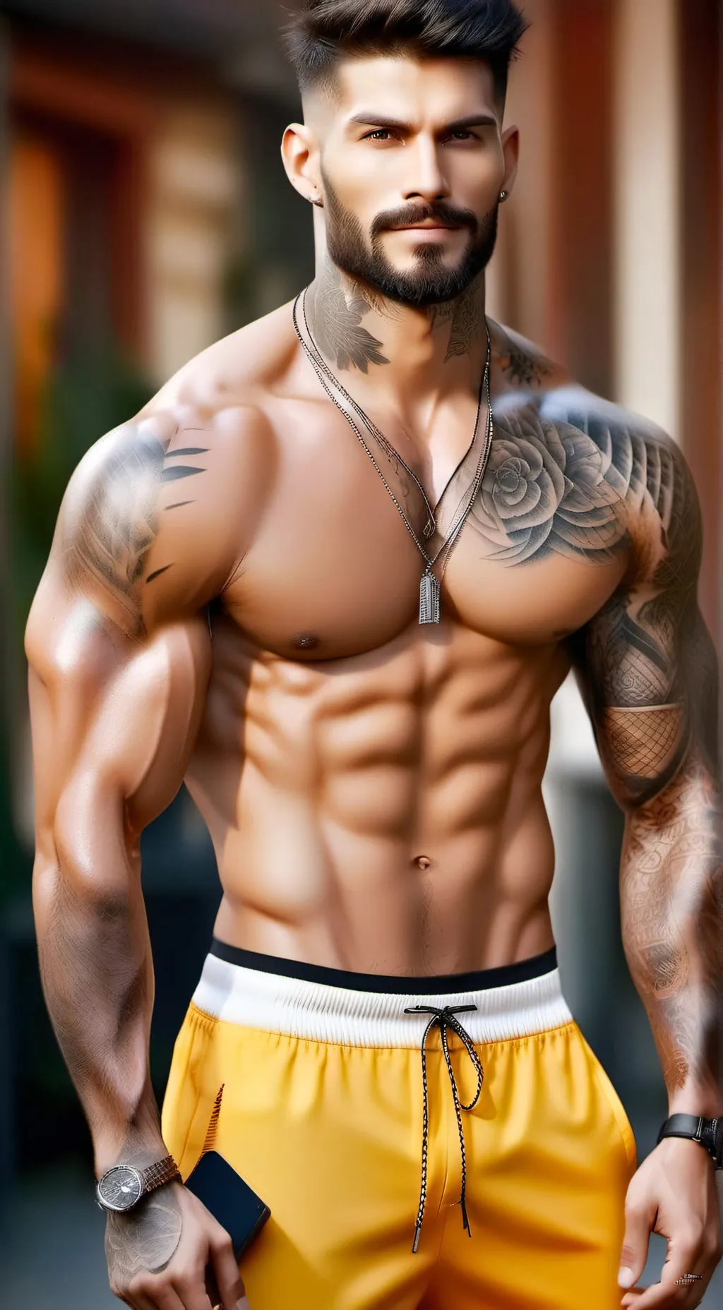 ai character: Happy BF background