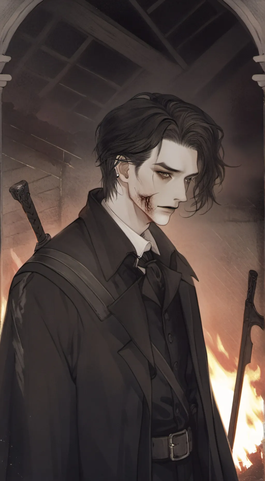 ai character: ♥︎Levi♥︎ background